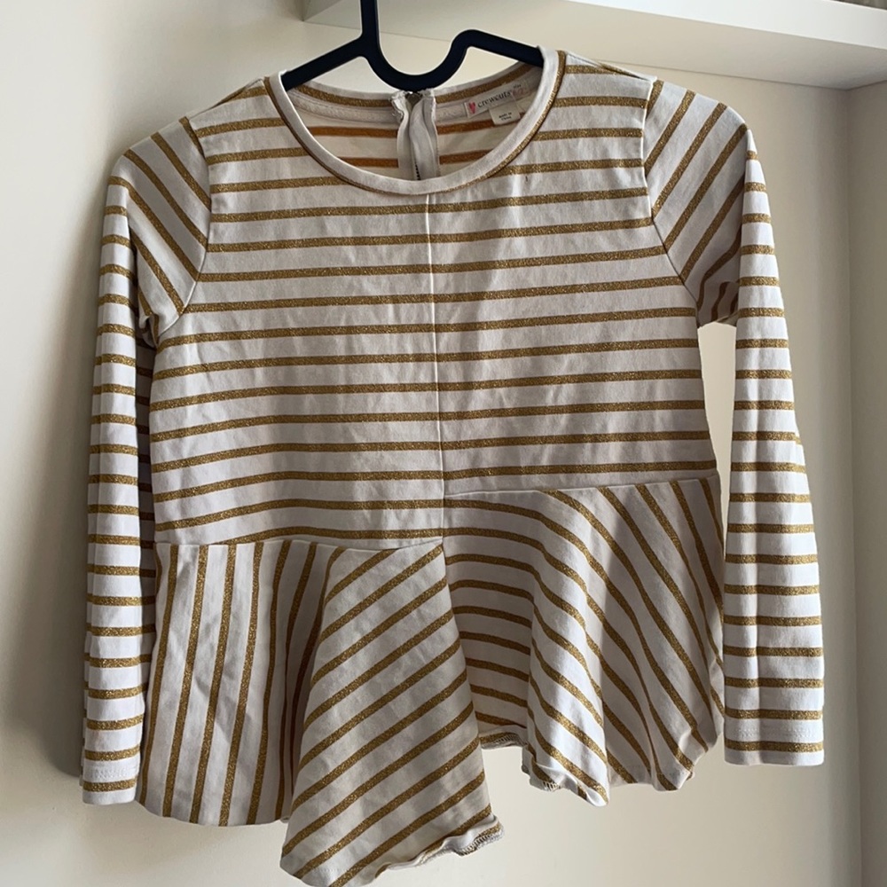 Little girl crew cut shirt